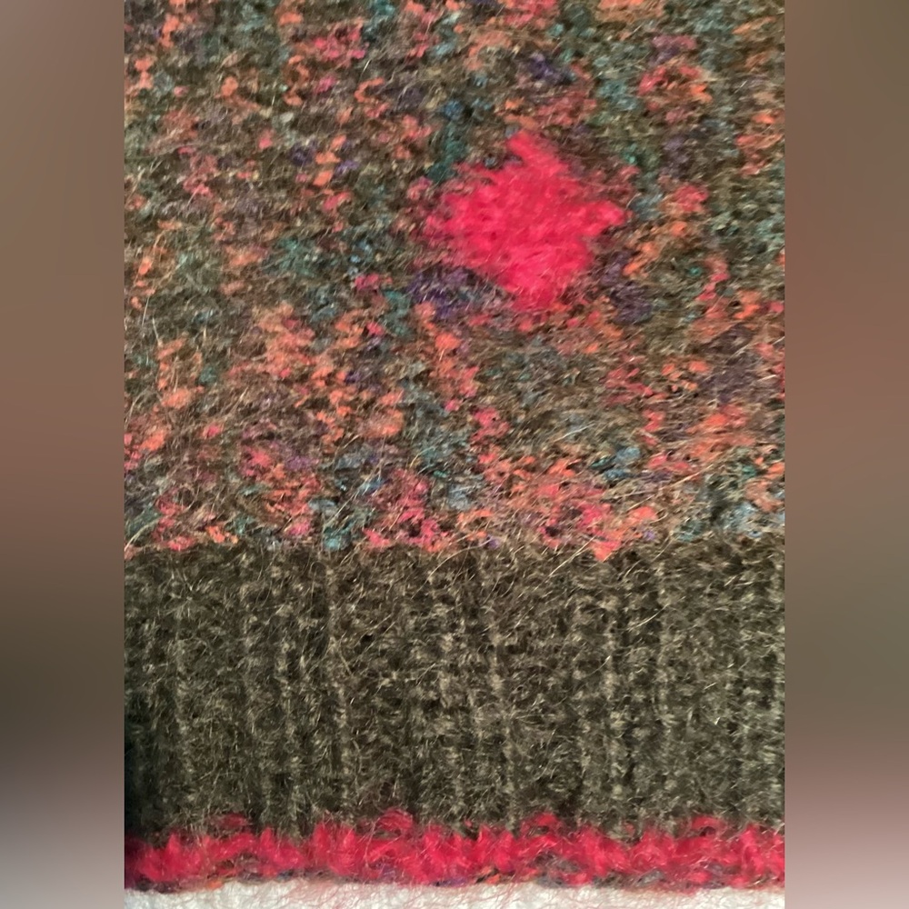 One-of-a-Kind Hand Knit Mohair Sweater - Picture 9 of 9